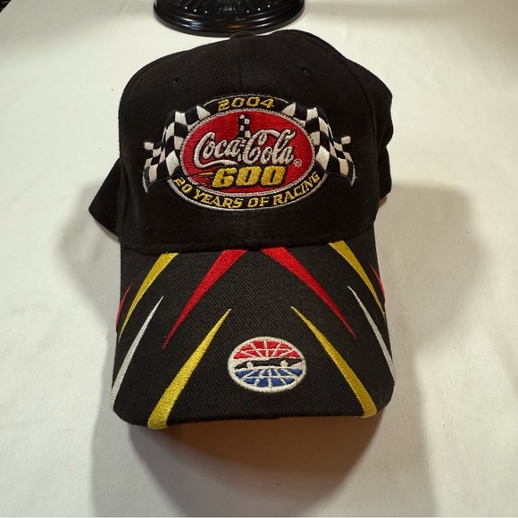 Coca Cola 600 Racing Hat - Black with Red and Yellow Accents - Picture 10 of 11